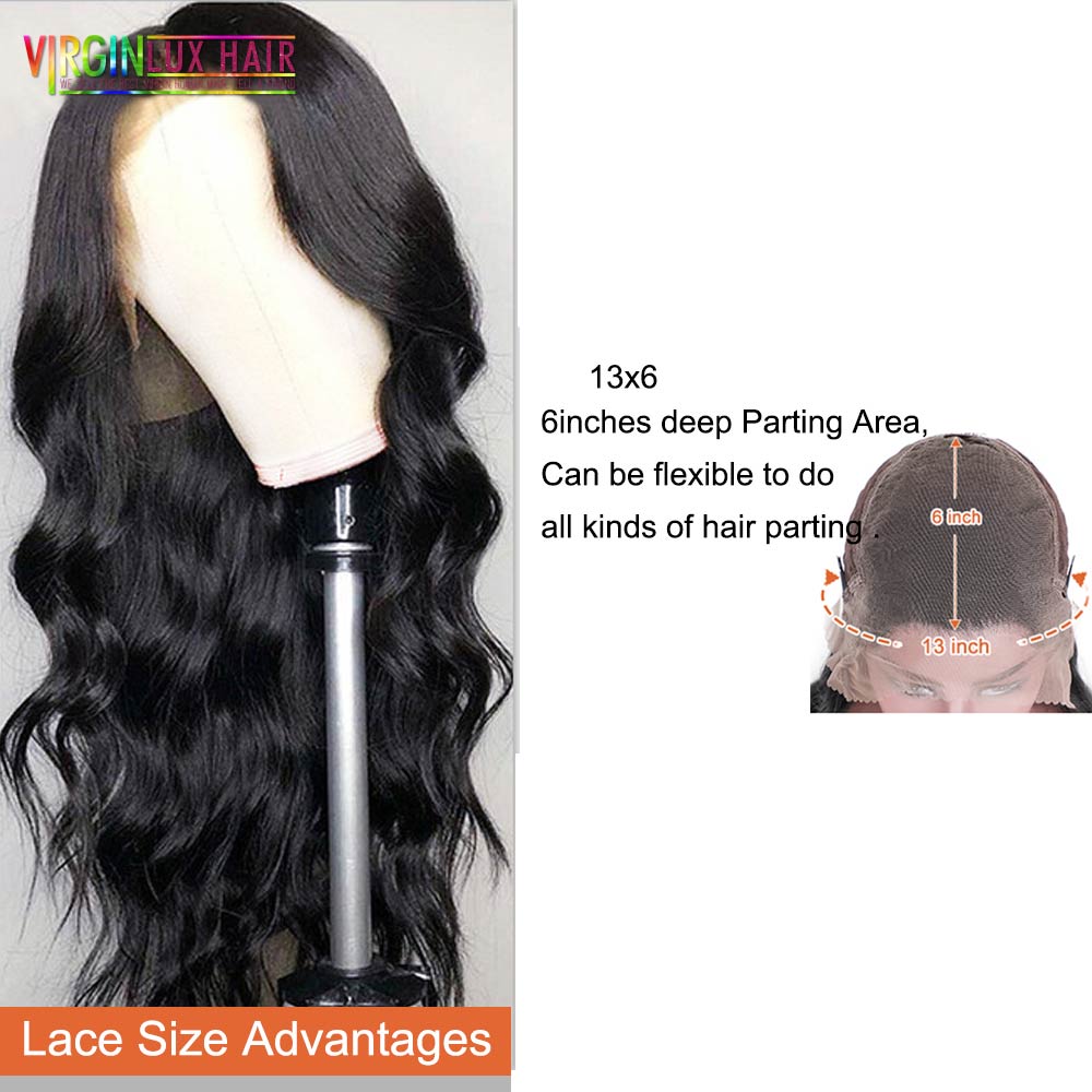 32 inch HD Water Wave Frontal Wig 150% Density Water Wave Lace